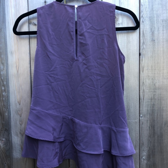 Violet H&M Ruffle Top - Picture 2 of 5